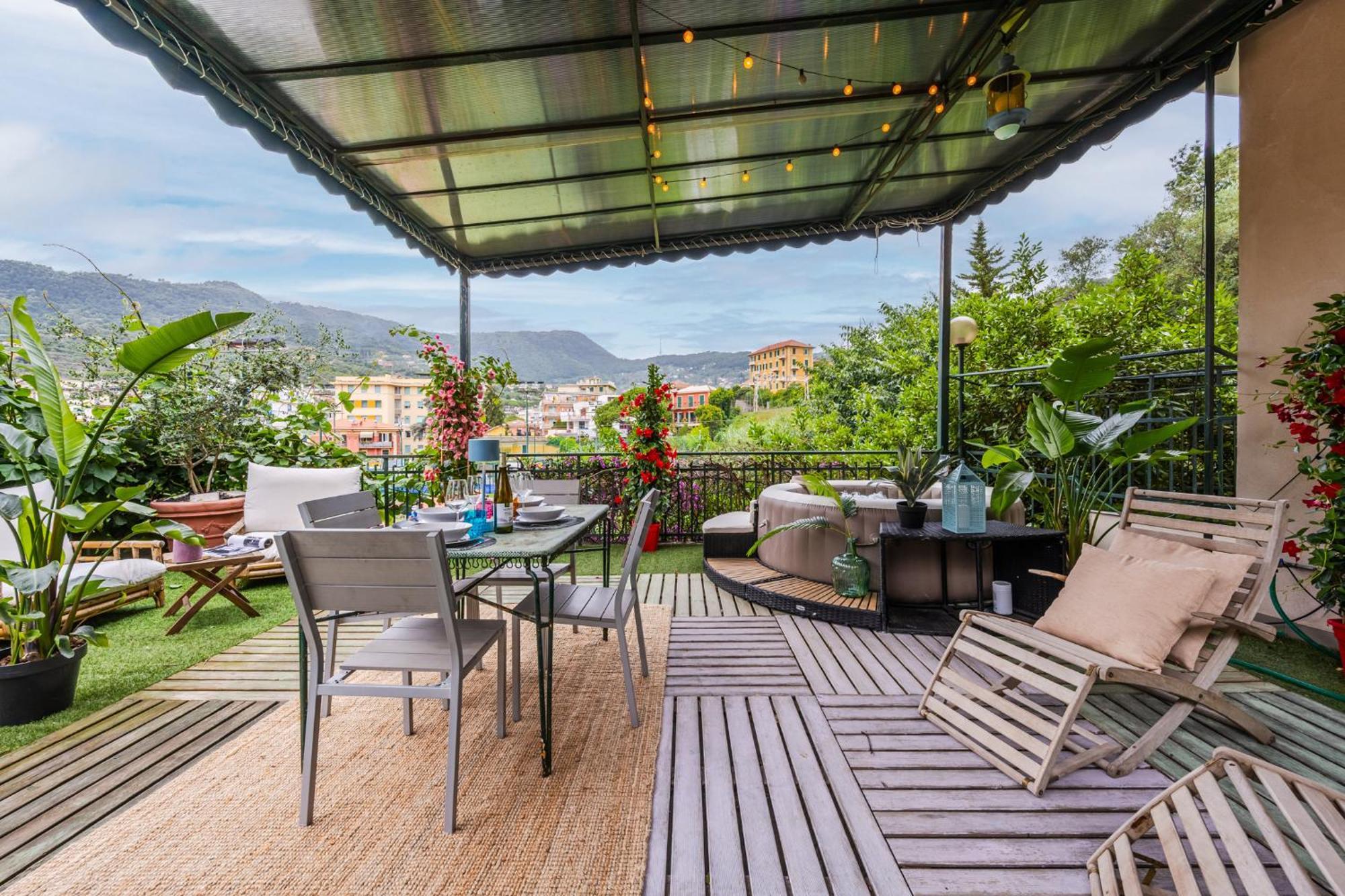 Terrazza Portofino Splendido Appartamento Con Piscina Idromassaggio - Parcheggio Gratis Santa Margherita Ligure Buitenkant foto