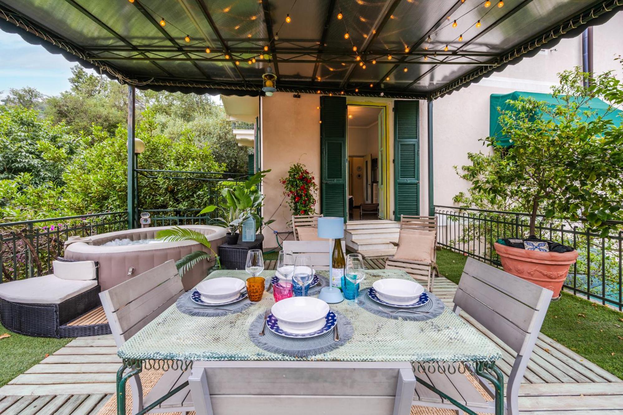 Terrazza Portofino Splendido Appartamento Con Piscina Idromassaggio - Parcheggio Gratis Santa Margherita Ligure Buitenkant foto
